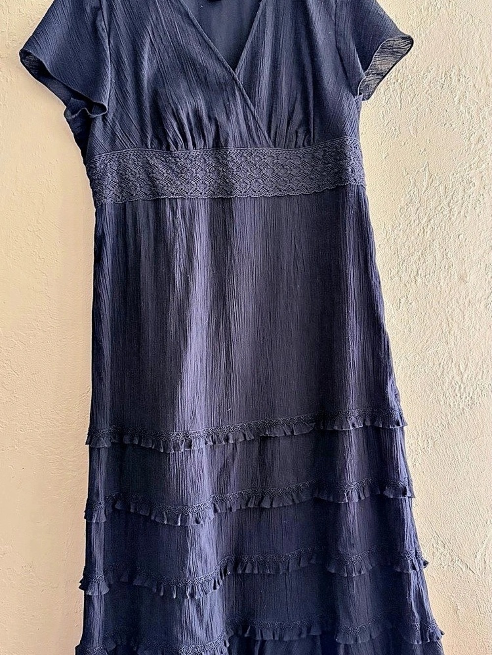 INC Maxi Dress in Black Size 14W